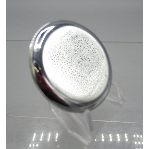 447 - Sekonda chrome stopwatch, signed white dial with 30 minute subsidiary dial, snap on case back, 4282 ... 