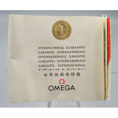 455 - Omega 9ct gold wristwatch on later leather strap with 9ct gold Omega buckle, Birmingham 1963, signed... 