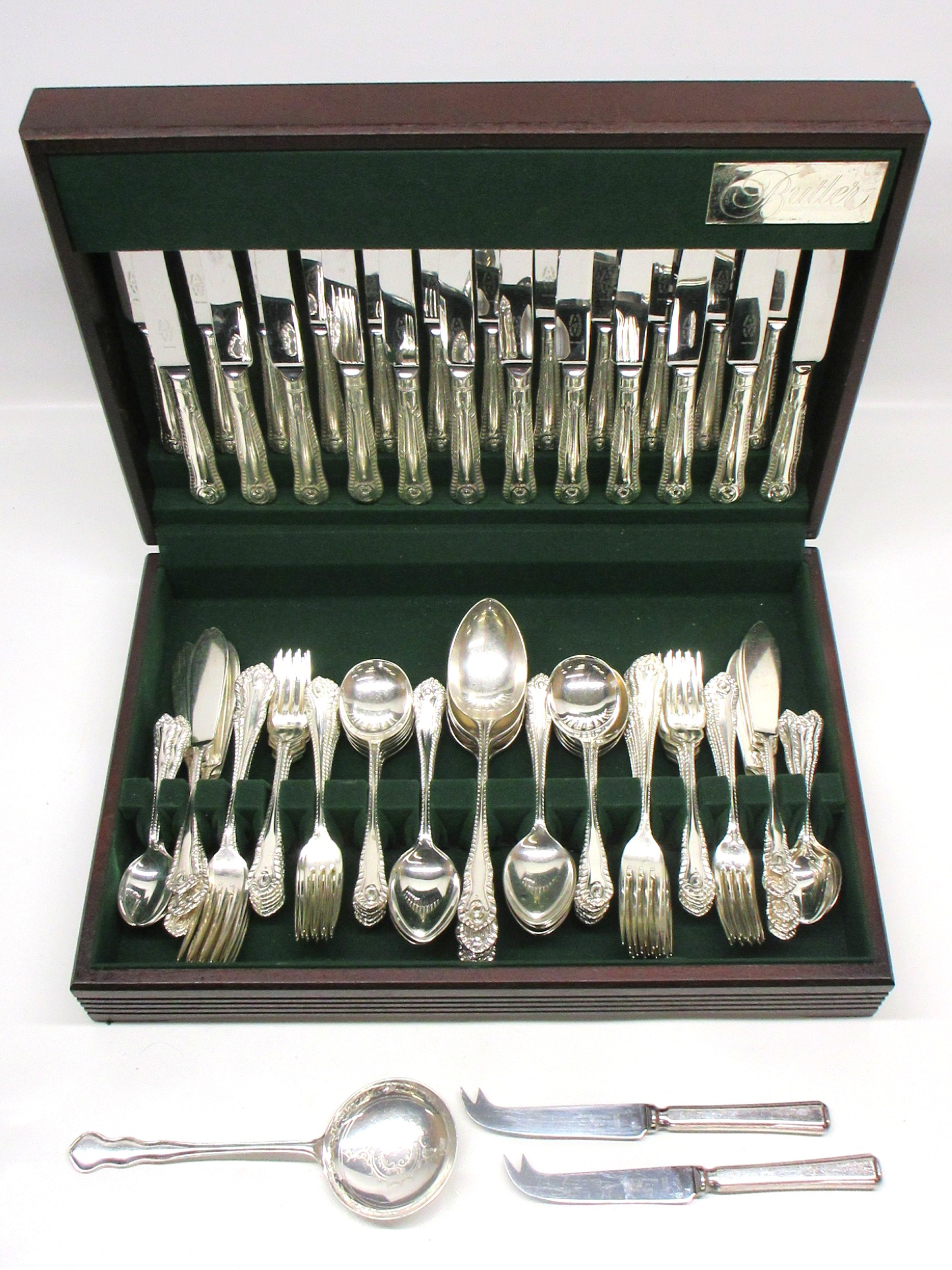 20th century George Butler of Sheffield approx. 114-piece canteen of ...