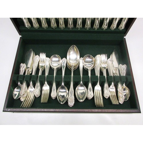 20th century George Butler of Sheffield approx. 114-piece canteen of ...
