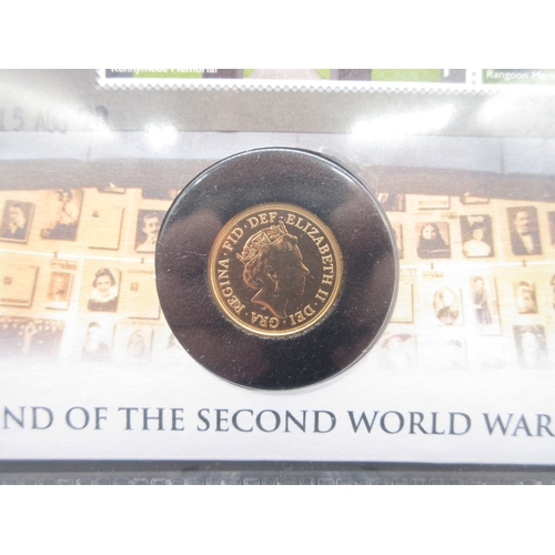18 - Harrington & Byrne - 2020 End of World War II Gold Sovereign Coin Cover with COA

Bradleys Shipping ... 