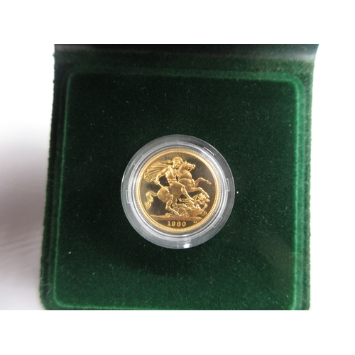 11 - Royal Mint 1980 Proof Sovereign, encapsulated in case

Bradleys Shipping £28.00 plus vat (UK Only)