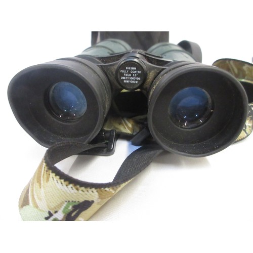 145 - Three cased pairs of binoculars (optics clear on each) by various manufacturers incl. Inpro and HCS ... 