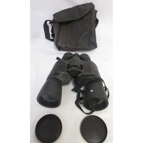 145 - Three cased pairs of binoculars (optics clear on each) by various manufacturers incl. Inpro and HCS ... 