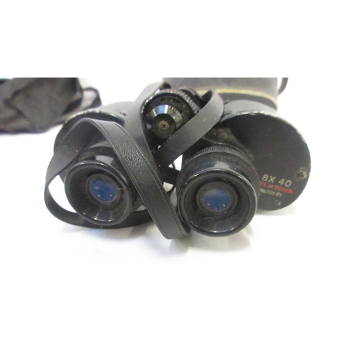 145 - Three cased pairs of binoculars (optics clear on each) by various manufacturers incl. Inpro and HCS ... 