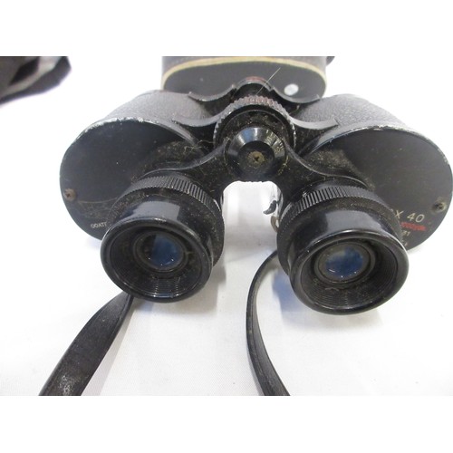 145 - Three cased pairs of binoculars (optics clear on each) by various manufacturers incl. Inpro and HCS ... 