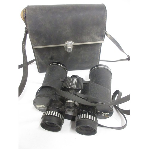 146 - Three pairs of binoculars by various manufacturers incl. Hunter 7x50, Zuiho O.I.C 10x50 (protective ... 