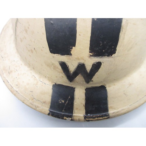 198 - Senior Air Raid Warden Helmet, possibly repainted (see photos)

Bradleys shipping £38.00 plus vat (U... 