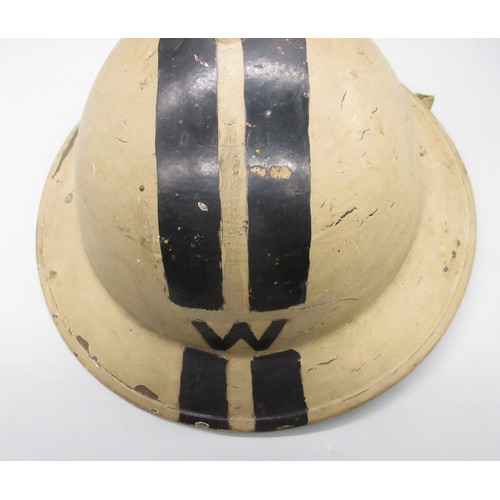 198 - Senior Air Raid Warden Helmet, possibly repainted (see photos)

Bradleys shipping £38.00 plus vat (U... 