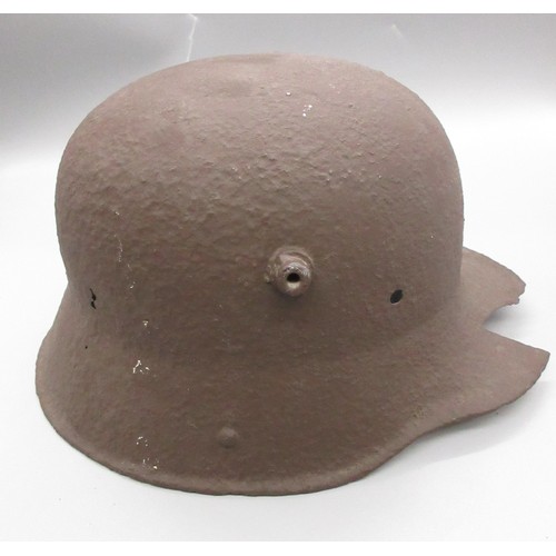 199 - German decal helmet, lacking inner lining and strap, possibly repainted AF

Bradleys shipping £38.00... 