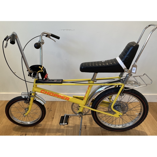 Yellow Raleigh Chopper bicycle, modern Bradleys shipping POA https ...