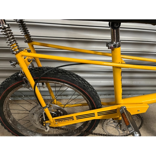 Yellow Raleigh Chopper MKI bicycle