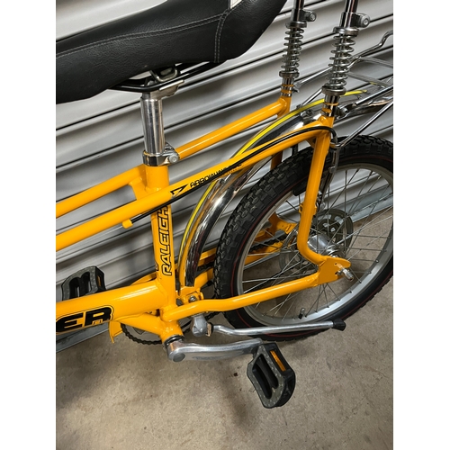Yellow Raleigh Chopper MKIII bicycle