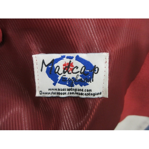 1005 - Madcap of England cotton Union Jack three button jacket, size 40

Bradleys shipping £38.00 plus vat ... 