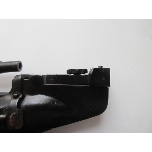 424 - Webley Hurricane .22 over lever action air pistol, right hand grip, adjustable rear sight

Bradleys ... 
