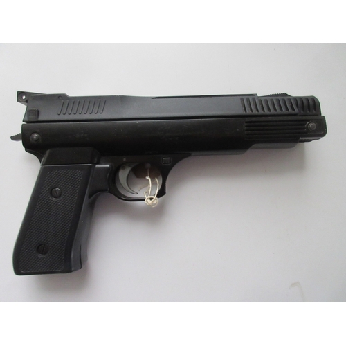 425 - Webley Nemesis .177 over lever action air pistol. Westlake .177 break barrel air pistol, serial numb... 