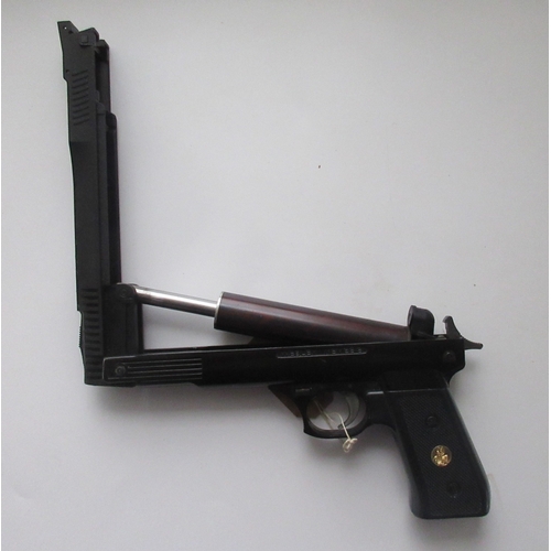 425 - Webley Nemesis .177 over lever action air pistol. Westlake .177 break barrel air pistol, serial numb... 