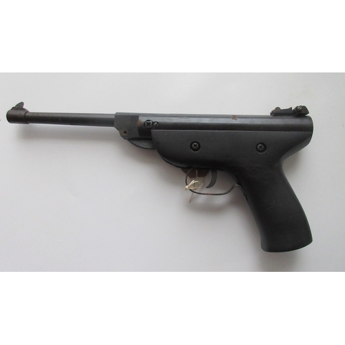 425 - Webley Nemesis .177 over lever action air pistol. Westlake .177 break barrel air pistol, serial numb... 