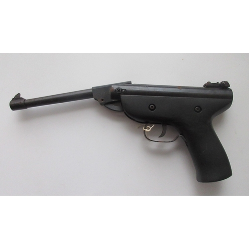 425 - Webley Nemesis .177 over lever action air pistol. Westlake .177 break barrel air pistol, serial numb... 