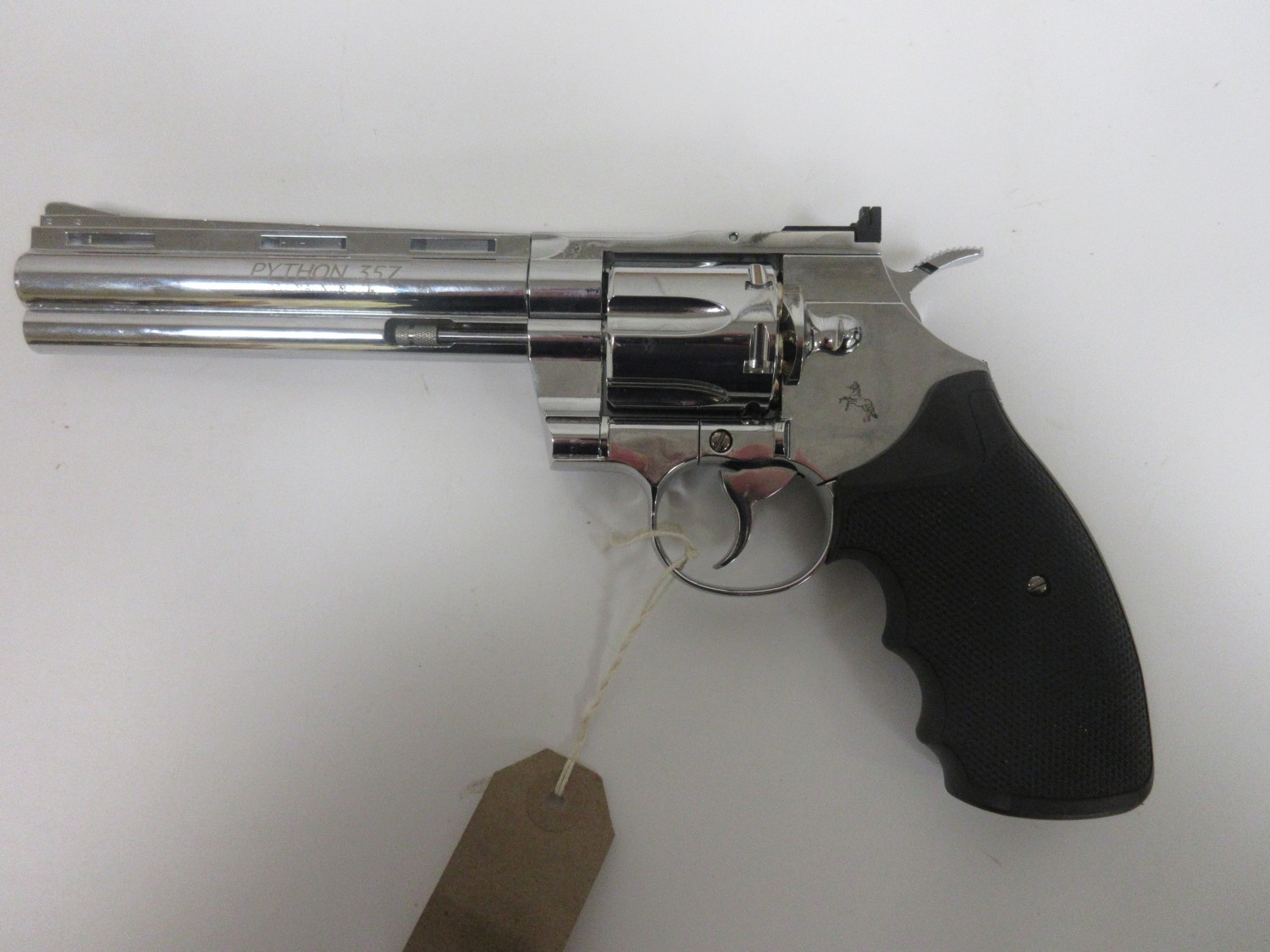 Colt Python co2 .177 6 shot revolver, with brass pellet bullets ...