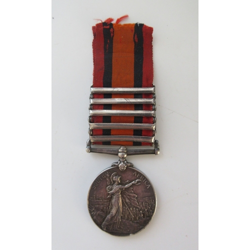 28 - Queens South Africa Medal with five clasps, S.A 1901-02, Transvaal, Orange Free State, Cape Colony. ... 