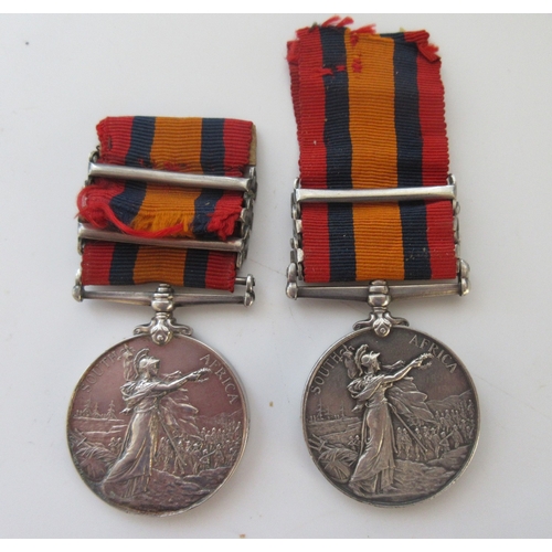29 - Two Queens South Africa Medal with three clasps, Transvaal, Orange Free State, Cape Colony. To 2960 ... 