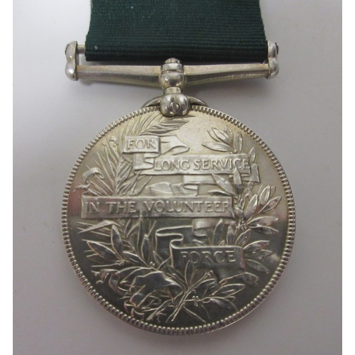 36 - Victorian Volunteer Force Long Service Medal. To Pte J. Fisher 3rd VB (P.W.O.) West Yorkshire Regime... 