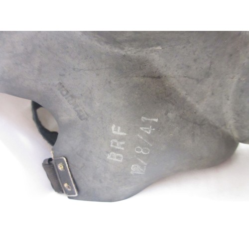 123 - Three WW2 gas masks (one civilian, one military issue, one A.R.P AF) dated 1940/1941/1942, one in or... 