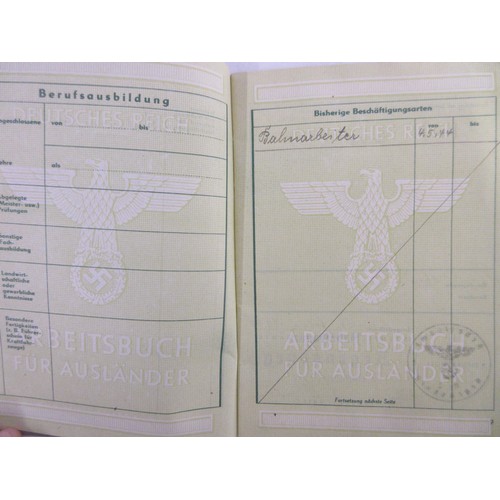 126 - German war period wall eagle, two Iron Cross 2nd Class, 1914 Iron Cross 2nd class, 25 Year Faithful ... 