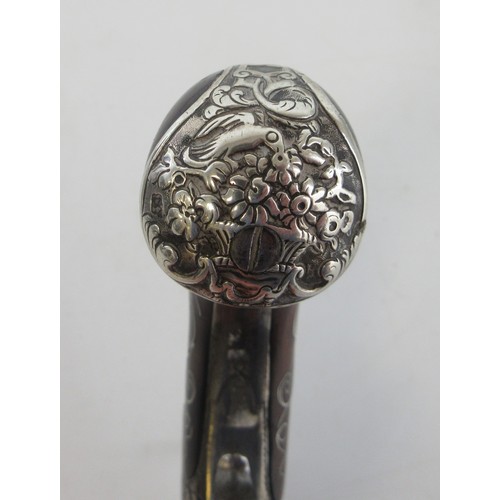 337 - Pair of 50 bore Queen Anne style percussion (converted from flintlock) pocket pistols, 2.5