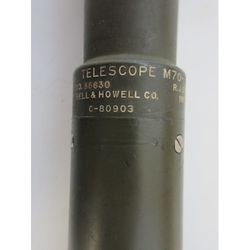 160 - Two military scopes incl. tank periscope and a M70 telescope no. 35630 (C-80930)

Bradleys shipping ... 