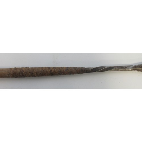 221 - African 19th Century Warrior's spear, also known as an Assegai, overall L101cm

Bradleys shipping £6... 