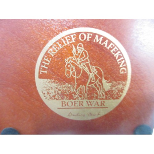 173 - Danbury Mint- Three military Danbury Mint commemorative coin display figures to incl. 'The Defence a... 