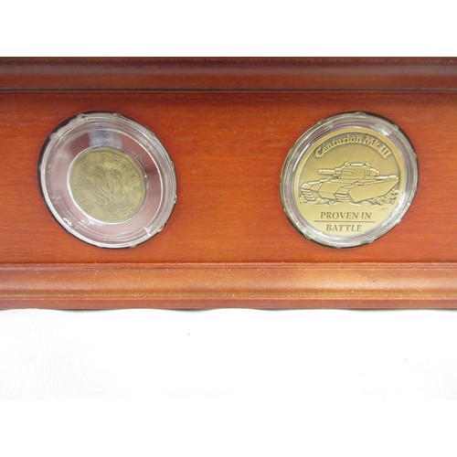 174 - Danbury Mint- Three Danbury Mint military Danbury Mint commemorative coin display figures to incl. '... 