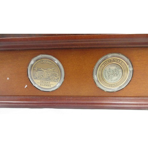 174 - Danbury Mint- Three Danbury Mint military Danbury Mint commemorative coin display figures to incl. '... 