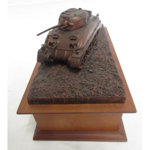174 - Danbury Mint- Three Danbury Mint military Danbury Mint commemorative coin display figures to incl. '... 