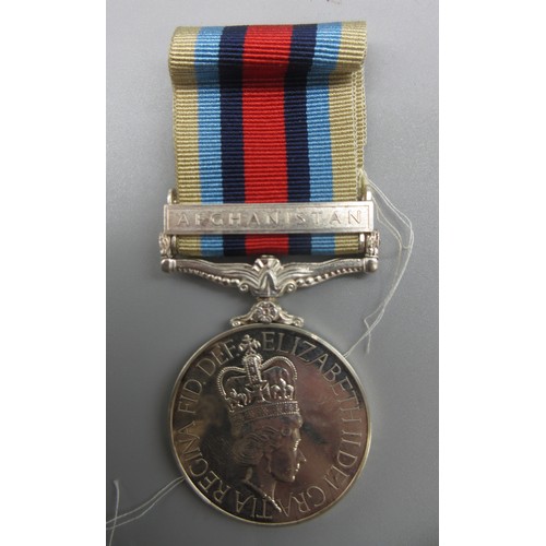 44 - Operational Service Medal 2000 with Afghanistan clasp and ribbon To. Gnr JK Yagomate RA 30037623

Br... 
