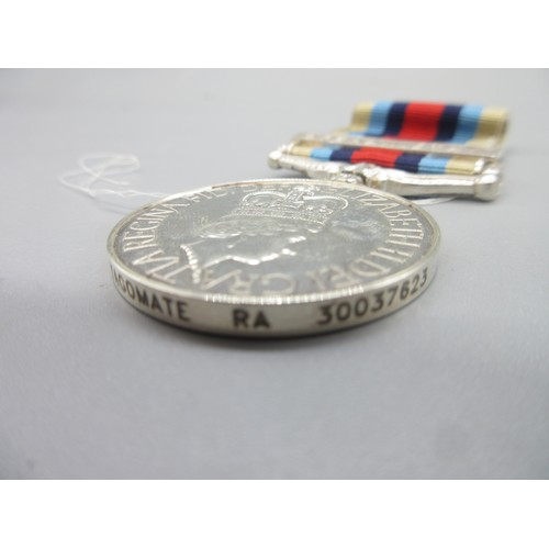 44 - Operational Service Medal 2000 with Afghanistan clasp and ribbon To. Gnr JK Yagomate RA 30037623

Br... 
