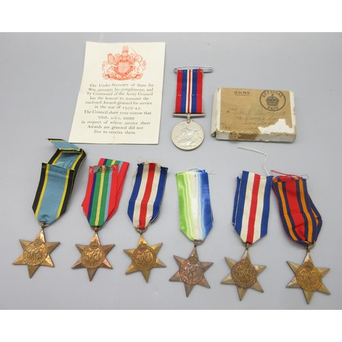 50 - Collection of WW2 star medals incl. Burma star, Atlantic star, two France and Germany stars, one Air... 