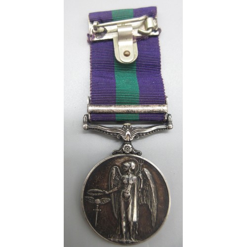 51 - General Service Medal 1918-62 (George VI) with Malaya clasp To. 22425076 Pte. B. J. Helliwell. Manch... 