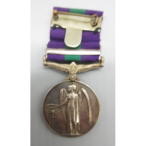 53 - General Service Medal 1918-62 (George VI) with Palestine 1945-48 clasp To. 1179 B. Const. J. R. Good... 