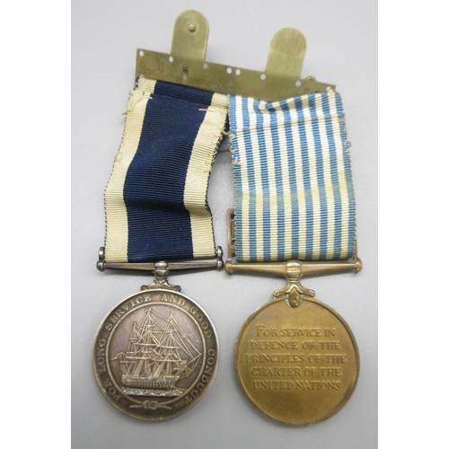 58 - RN Service and Good conduct medal (Elizabeth II) To. MX.883905 P. N. Clift. CH.EL. H.M.S Hermes and ... 