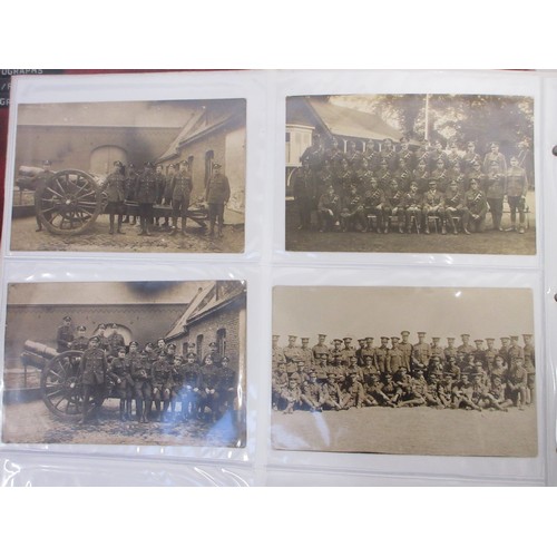 170 - Two WW1 postcard albums with large collections of postcards/photographs, largely from WW1 to incl. v... 