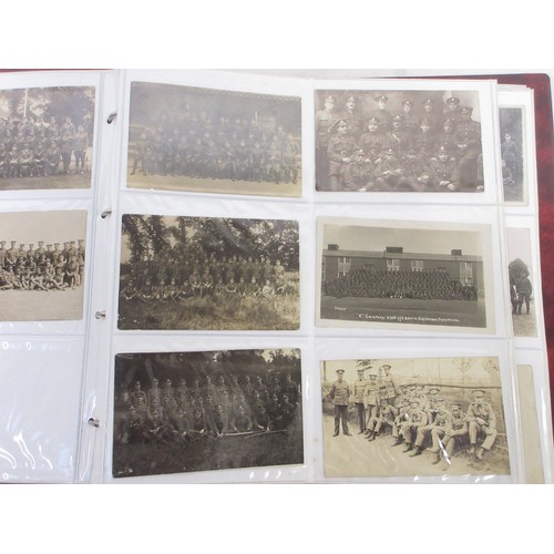 170 - Two WW1 postcard albums with large collections of postcards/photographs, largely from WW1 to incl. v... 