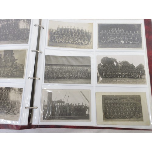170 - Two WW1 postcard albums with large collections of postcards/photographs, largely from WW1 to incl. v... 