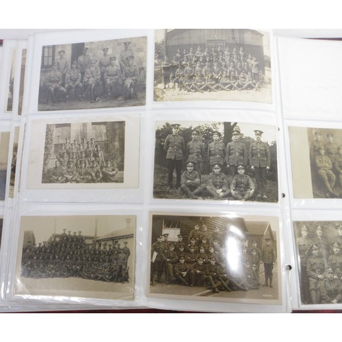 170 - Two WW1 postcard albums with large collections of postcards/photographs, largely from WW1 to incl. v... 