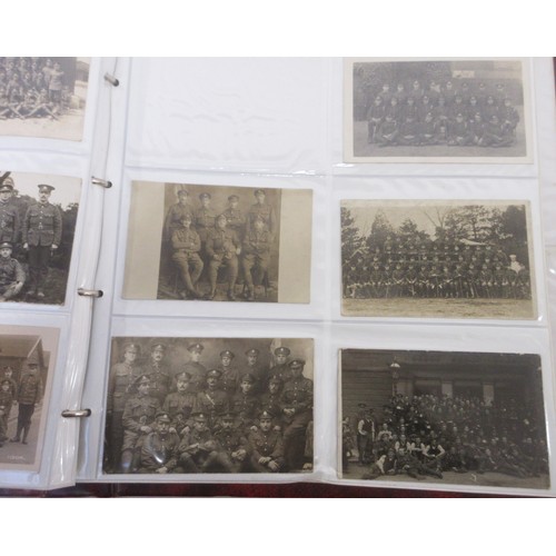 170 - Two WW1 postcard albums with large collections of postcards/photographs, largely from WW1 to incl. v... 