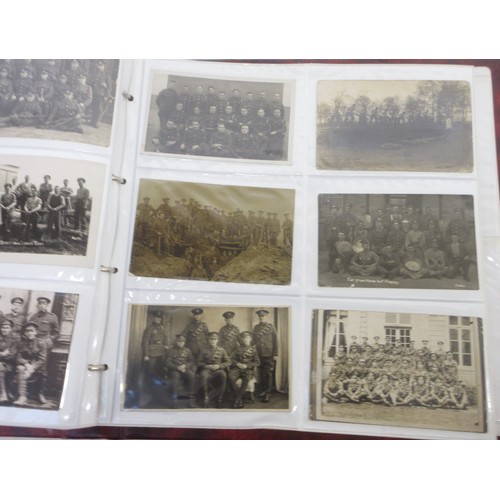 170 - Two WW1 postcard albums with large collections of postcards/photographs, largely from WW1 to incl. v... 
