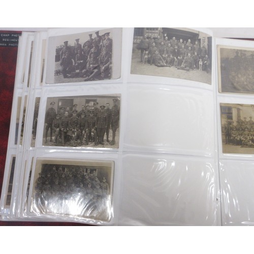 170 - Two WW1 postcard albums with large collections of postcards/photographs, largely from WW1 to incl. v... 