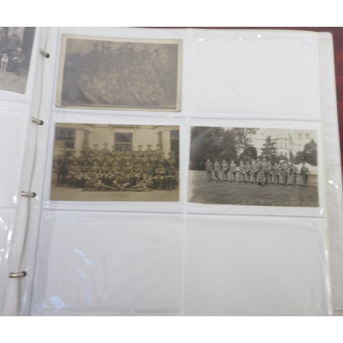 170 - Two WW1 postcard albums with large collections of postcards/photographs, largely from WW1 to incl. v... 